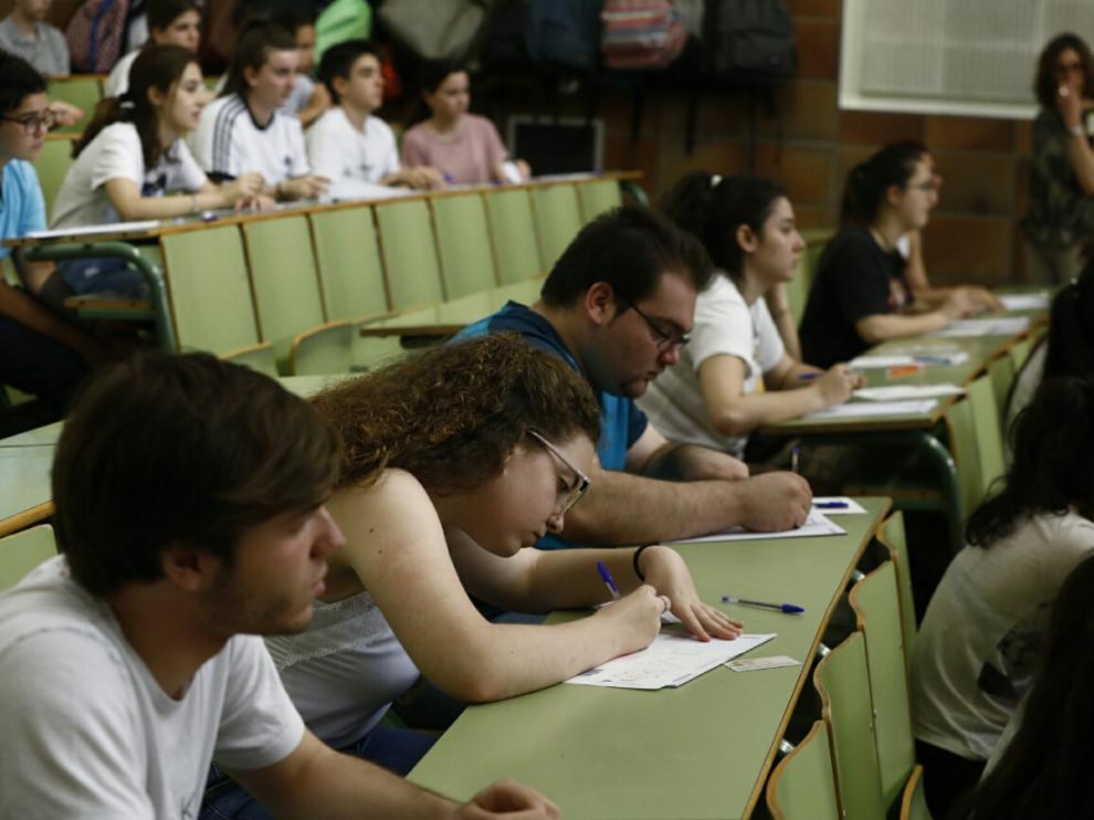 Exámenes de la prueba de acceso a la Universidad celebrados el pasado junio