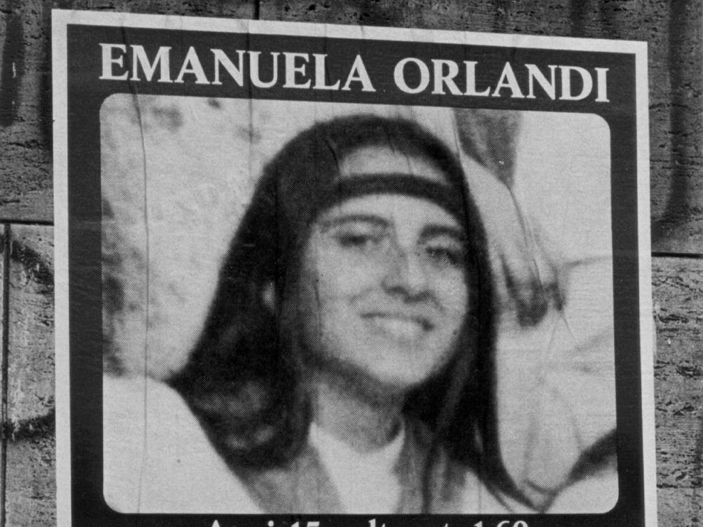 Rome (Italy), 05/07/2010.- (FILE) - An undated file handout photograph released on 05 July 2010 showing a poster appealing for information on the whereabouts of missing Vatican city citizen Emanuela Orlandi, who dissapeared on 22 June 1983 and whose body is not never been found (reissued 10 July 2019). Police on 10 July 2019 is opening two graves in cemetery tucked away behind the walls of Teutonic Cemetery in the Vatican in connection to the search for Emanuela Orlandi. 15-year-old girl Emanuela Orlandi disappeared on 22 June 1983 in Rome. (Italia, Roma) EFE/EPA/STF HANDOUT EDITORIAL USE ONLY/NO SALES *** Local Caption *** 02237771 Graves to be opened in search for Emanuela Orlandi