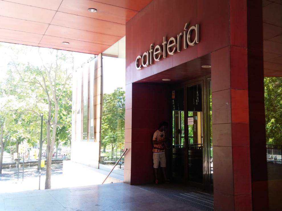 La cafetería del Centro de Historias, cerrada desde el pasado mes de marzo.