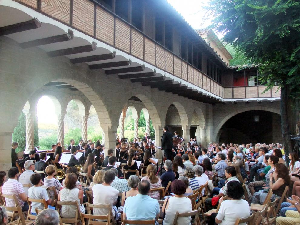 Un concierto celebrado en la basílica de la Peña, de Graus.