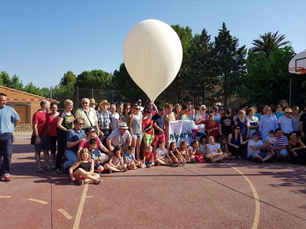 Lanzamiento de un globo sonda el año pasado desde Alpartir.