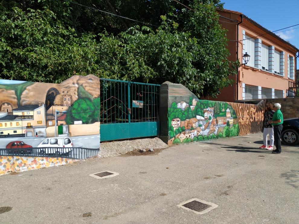 Uno de los nuevos murales.