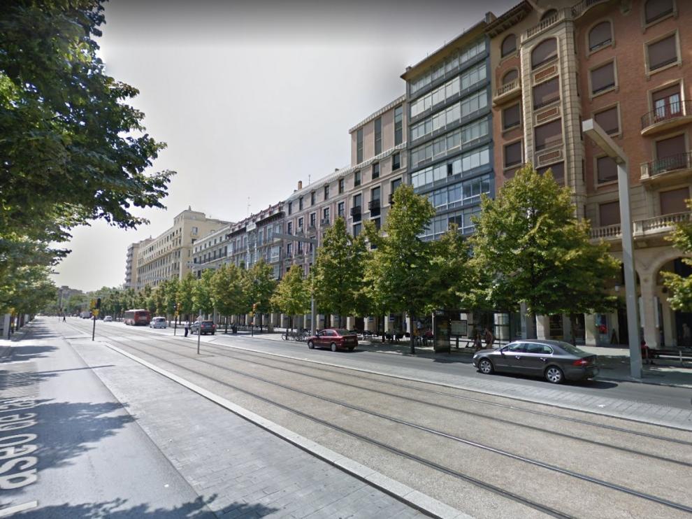 Una imagen del paseo de la Independencia de Zaragoza.