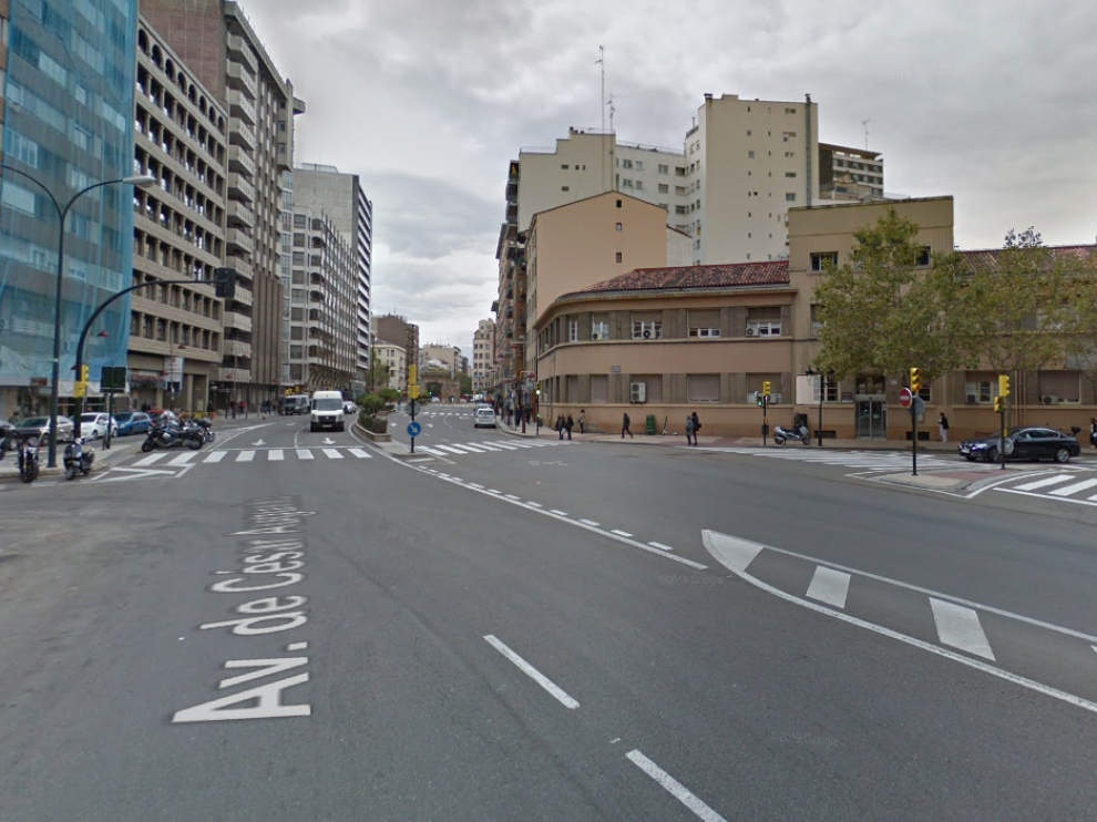 Los hechos han tenido lugar en la avenida de César Augusto número 20, según informó la Policía Local