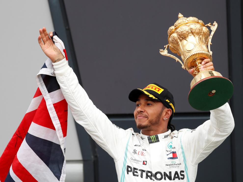 Hamilton gana el Gran Premio de Gran Bretaña.