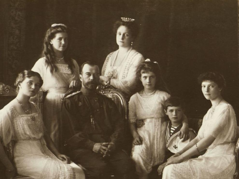 Los miembros de la familia Romanov