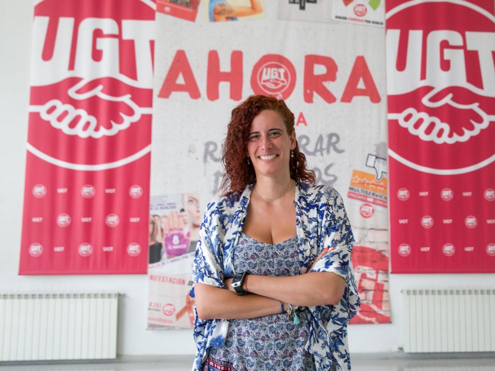 Sara Martín, presidenta del comité de empresa de Opel.
