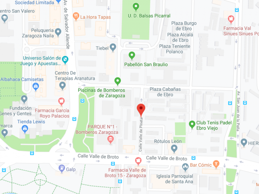 Los hechos ocurrieron en el barrio de El Rabal, en la calle Valle de Pineta.
