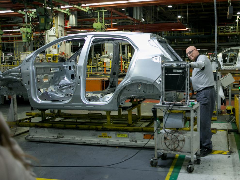 Planta de Opel, ahora integrada en el grupo PSA, en la localidad zaragozana de Figueruelas.