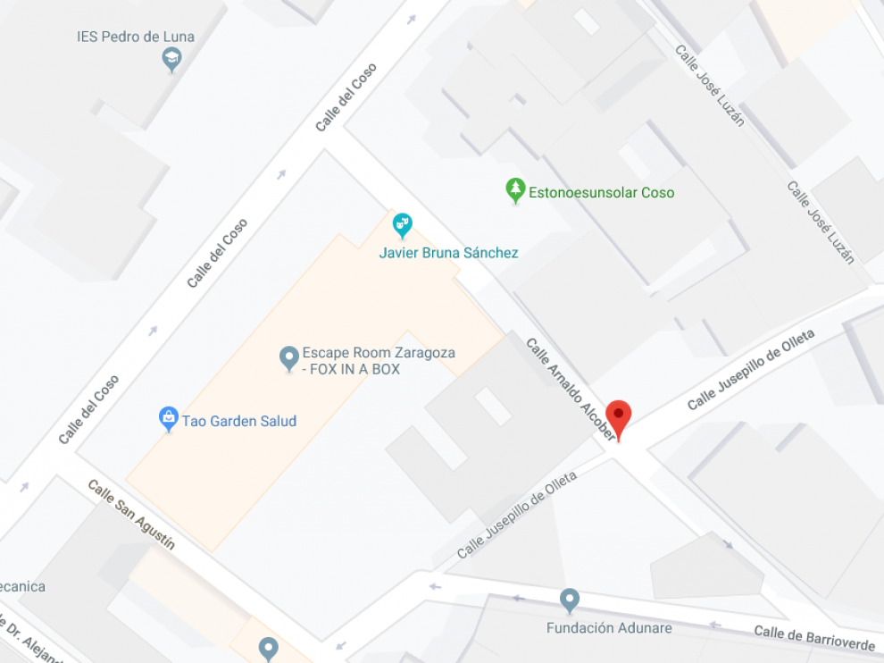 Los hechos ocurrieron en la calle Alcober.