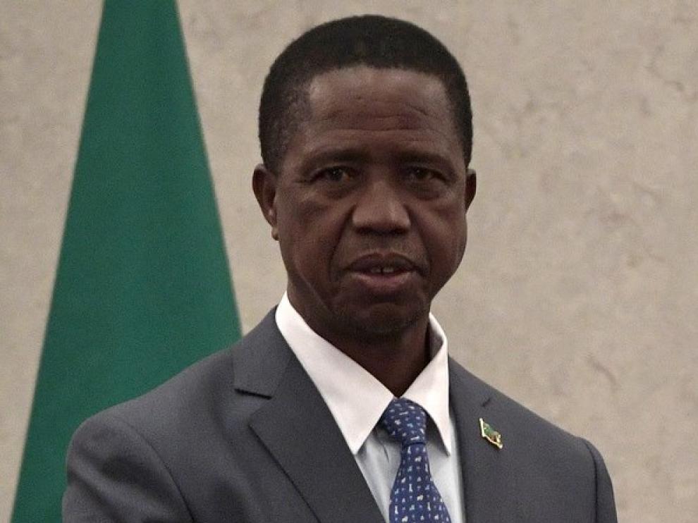 Edgar Lungu, presidente de Zambia.