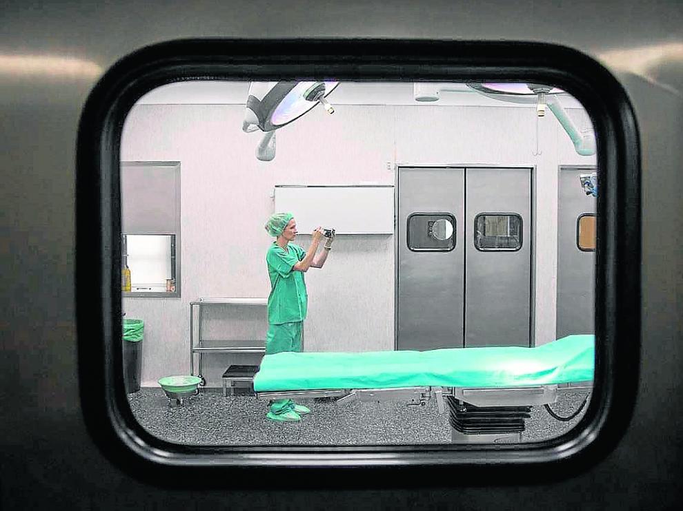 Zona del bloque quirúrgico del Hospital Ernest Lluch, que se va a reformar.