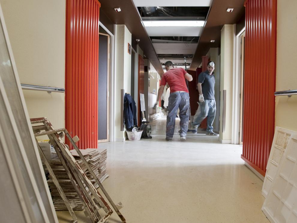 Planta octava del Hospital Clínico, donde está ubicado el sector de hospitalización de psiquiatría infanto-juvenil.