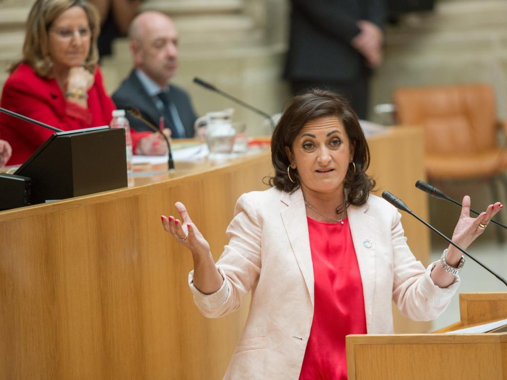 La candidata socialista a la Presidencia del Gobierno riojano, Concha Andreu.