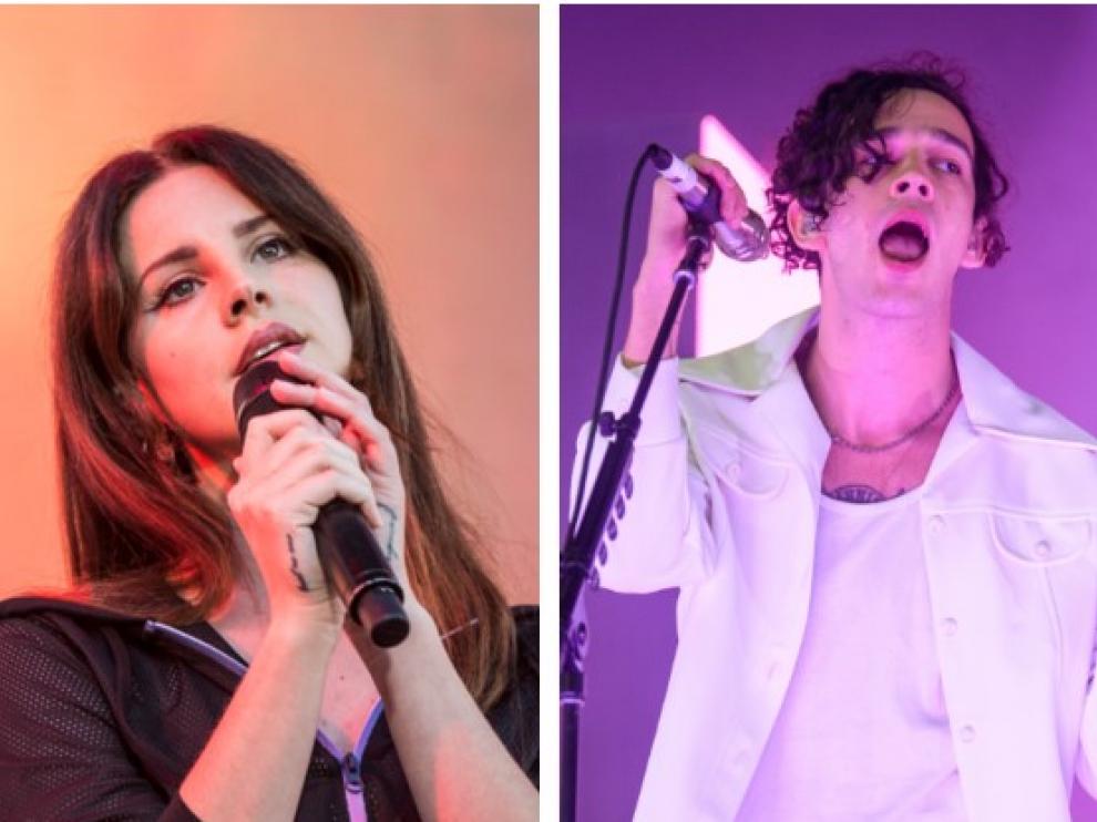 Lana del Rey y Matthew Heal, cantante de The 1975.