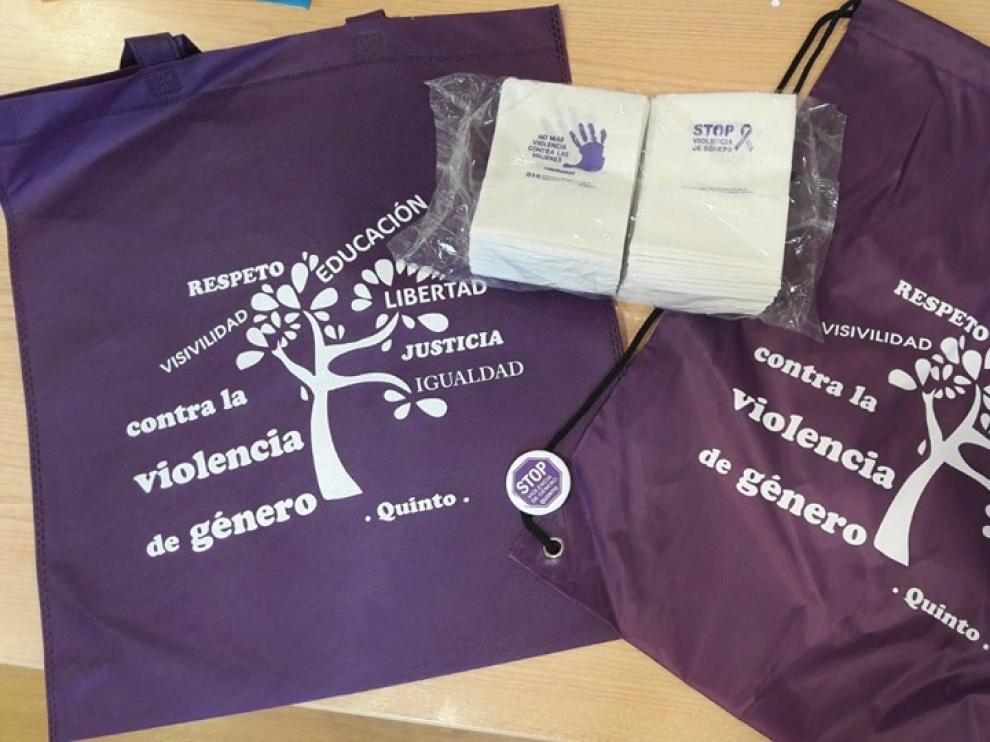 Algunos de los materiales diseñados para las fiestas.