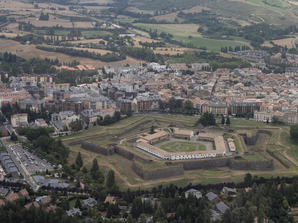 Vista aérea de Jaca.