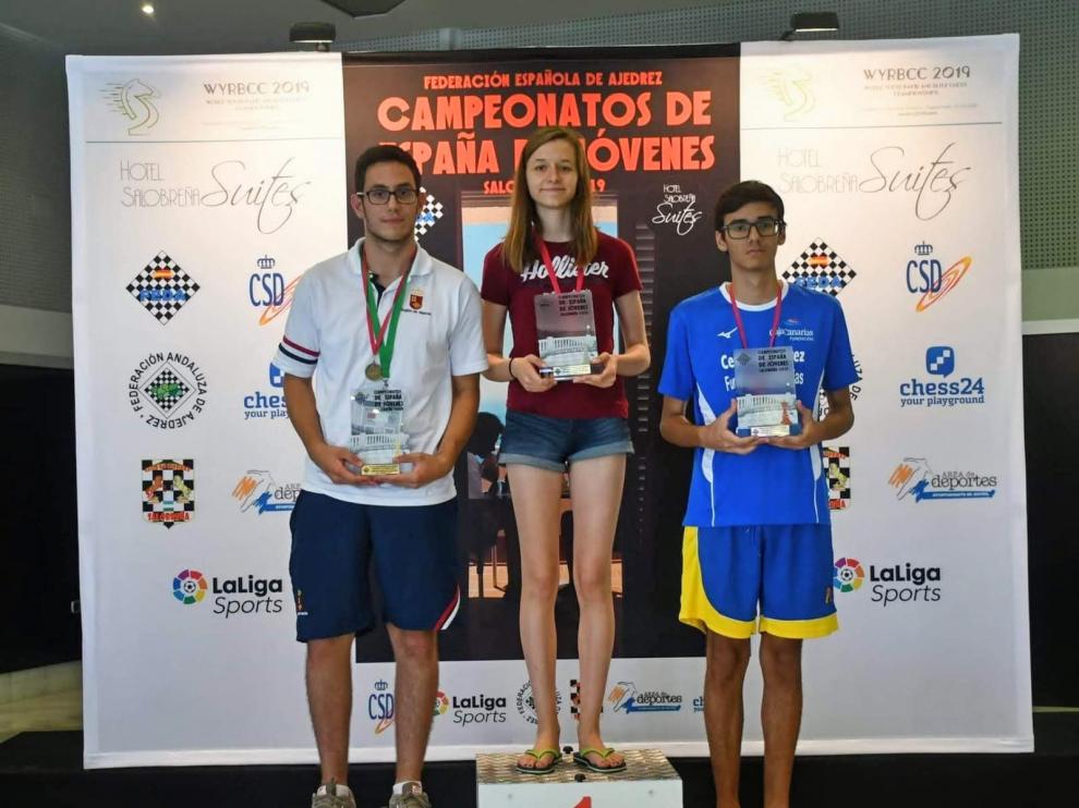 María Eizaguerri, campeona de España sub 16 en categoría absoluta (mixta), el pasado fin de semana en Granada.
