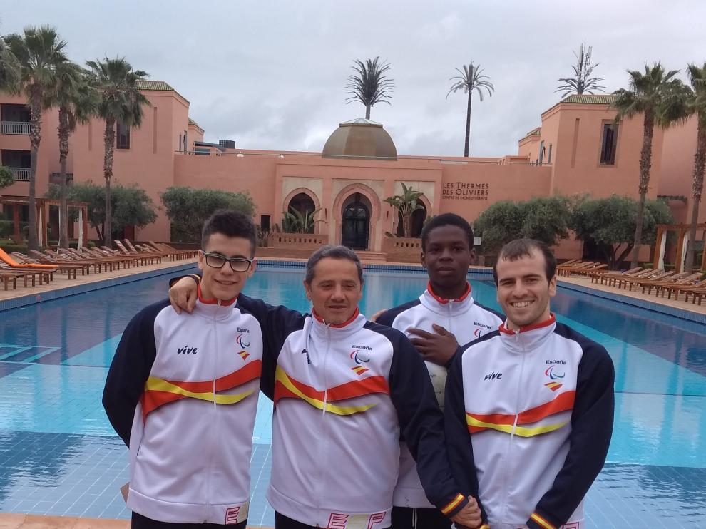 Representación aragonesa en el Mundial de atletismo adaptado.