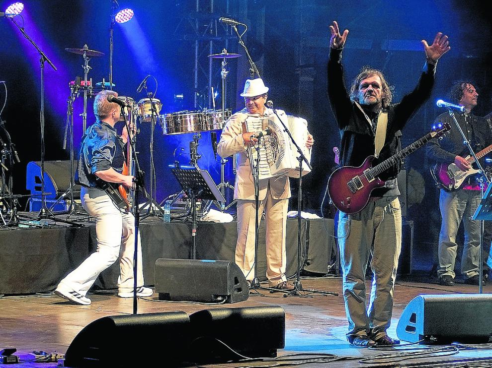 Emir Kusturica, en su última actuación en el Festival Pirineos Sur, en julio de 2012.