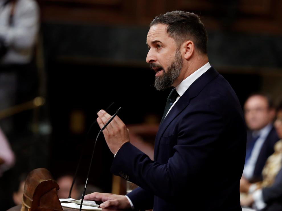 El líder de Vox, Santiago Abascal.