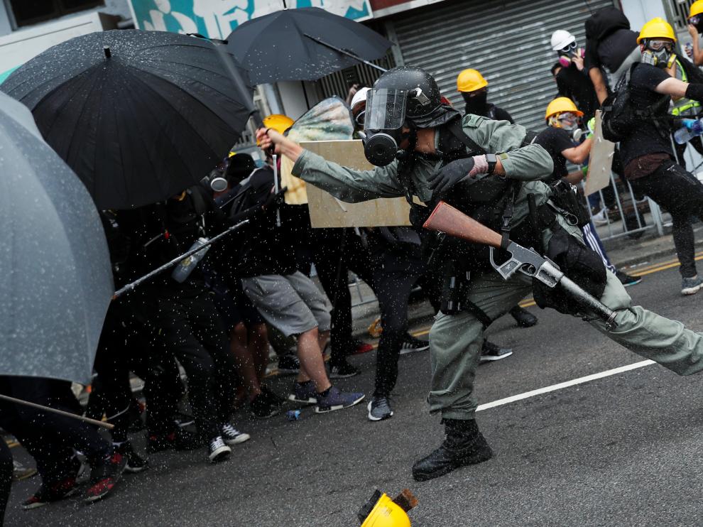 Protestas en Hong Kong.