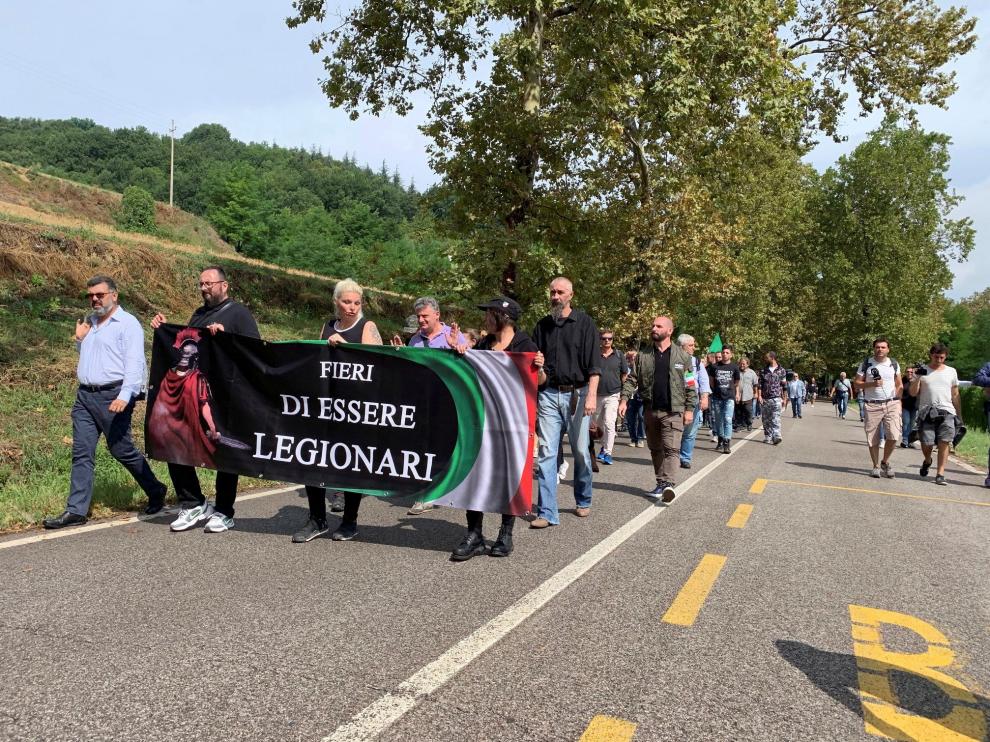 Hoy domingo los seguidores de Mussolini han celebrado el aniversario de su nacimiento.