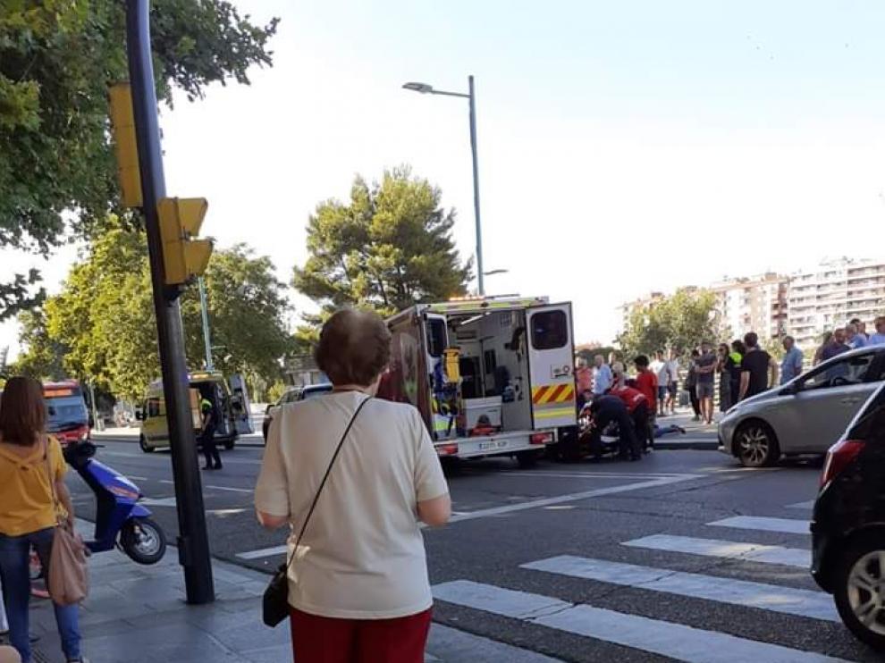 Atropellados dos menores en el peligroso paso de cebra de Echegaray Caballero