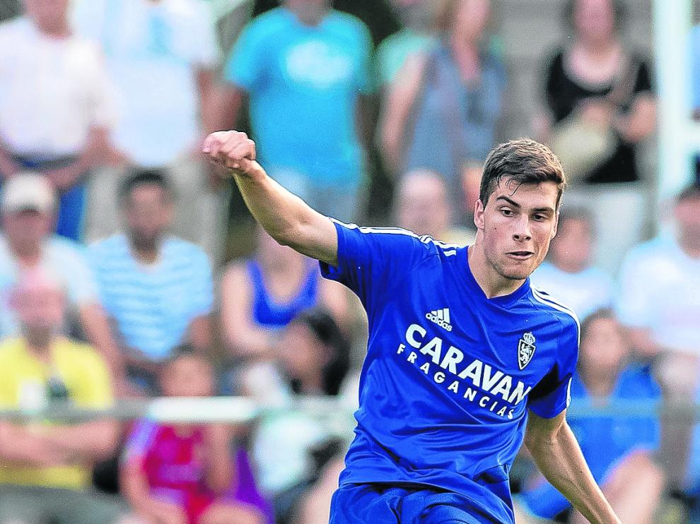 Alberto Soro, en el partido jugado contra el Boltaña