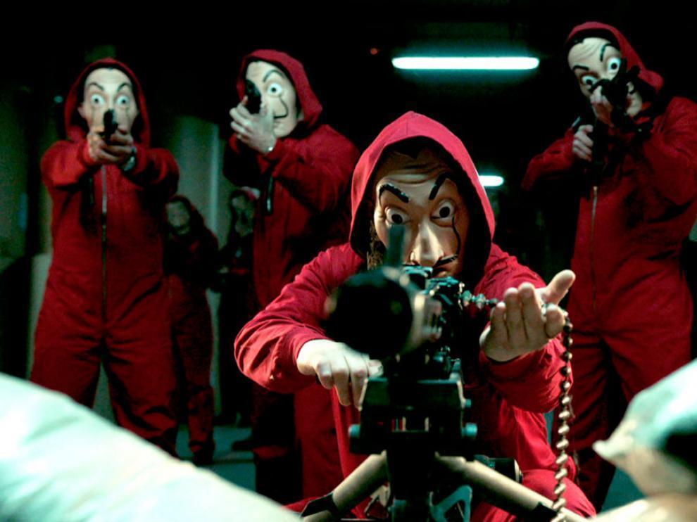 Imagen de los atracadores de 'La Casa de Papel'.