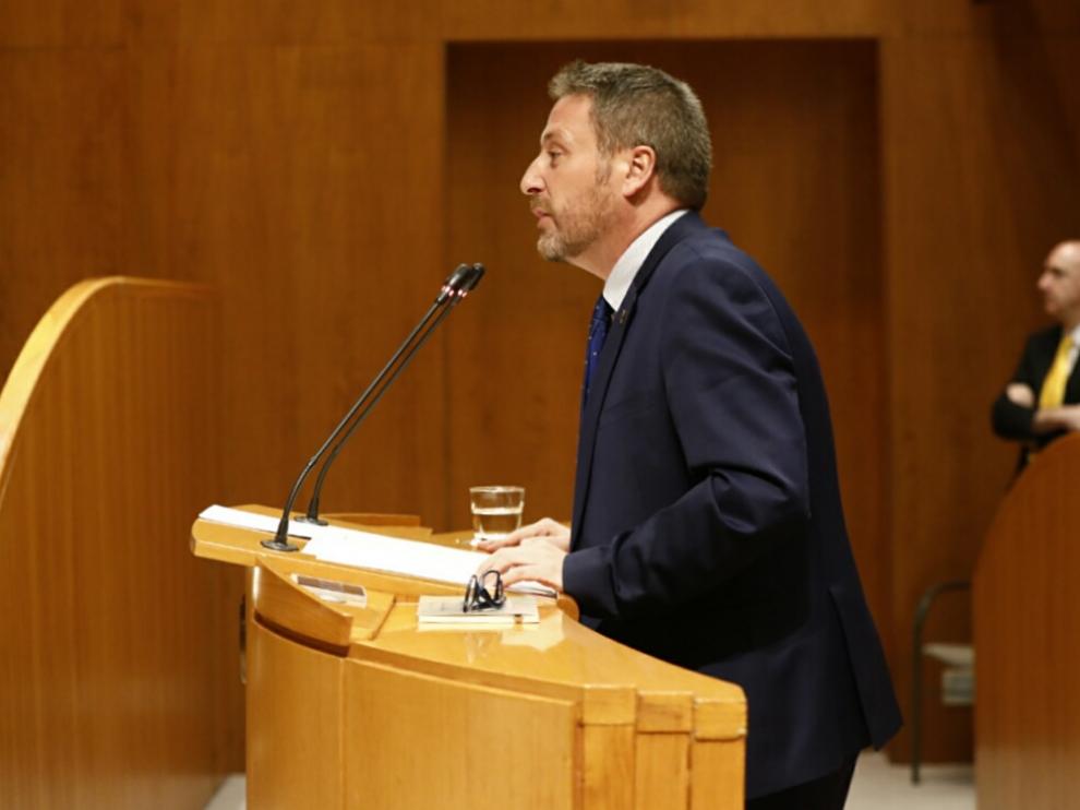 Comparecencia de Soro en la segunda sesión de investidura de Lambán.