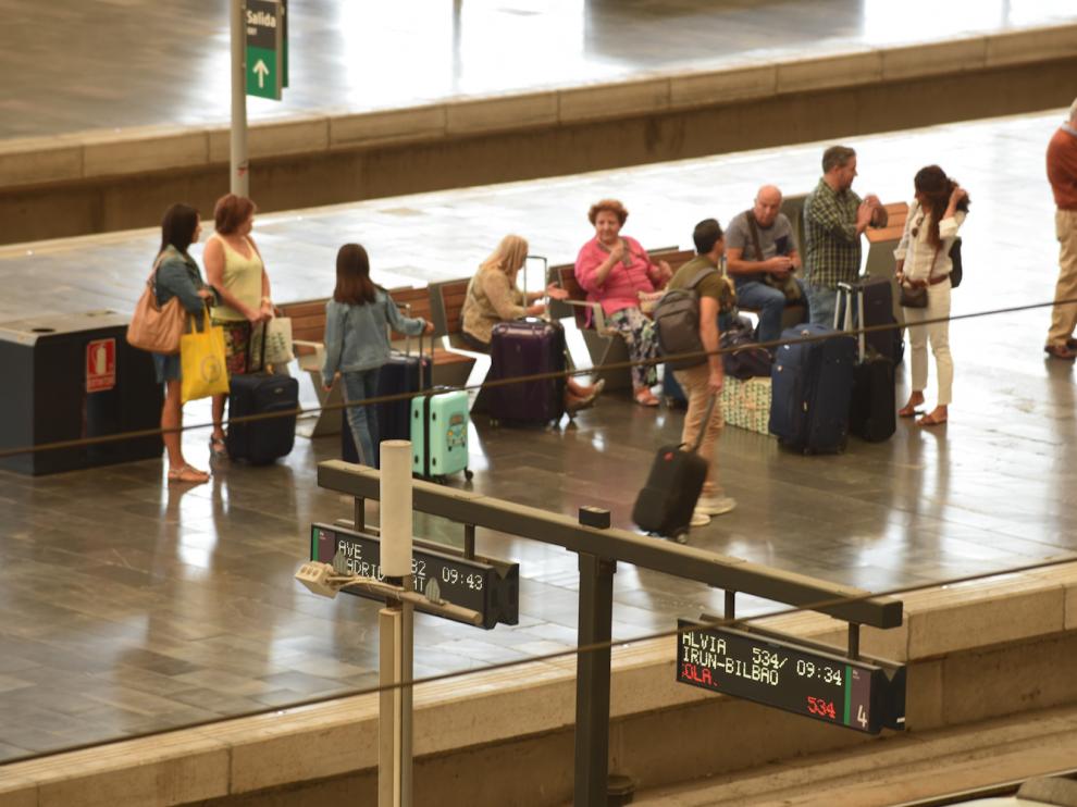 Afecciones de la huelga de Renfe en la estación de Delicias de Zaragoza