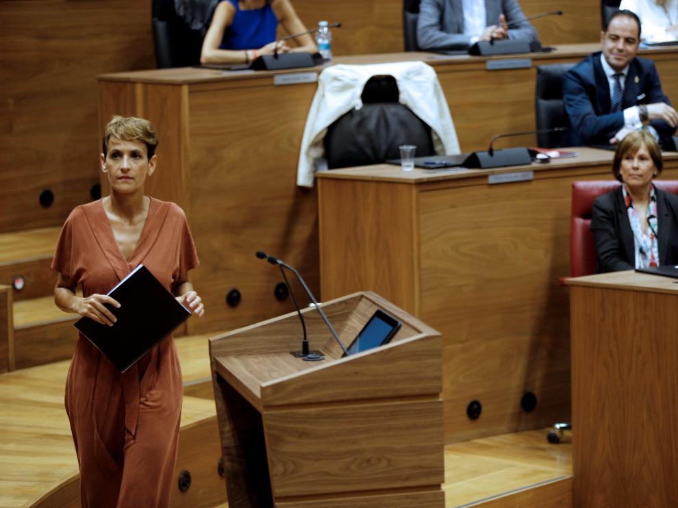 María Chivite, candidata a la presidencia de Navarra.