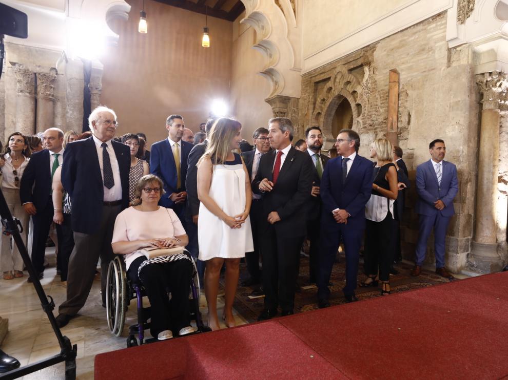 Toma de posesión de Javier Lambán como presidente de Aragón en el palacio de la Aljafería.