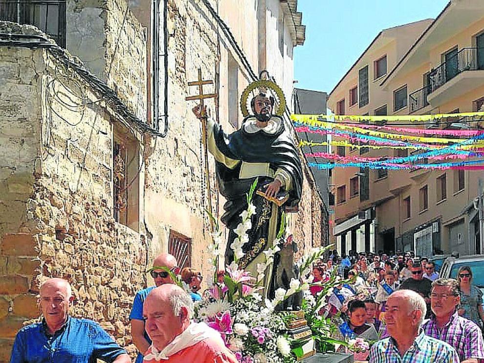 Procesión de Santo Domingo, este domingo en Samper de Calanda.
