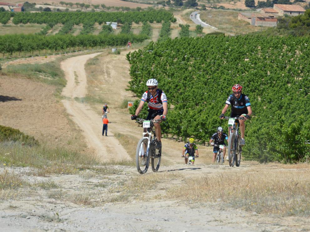Imagen de una prueba de BTT en Mequinenza