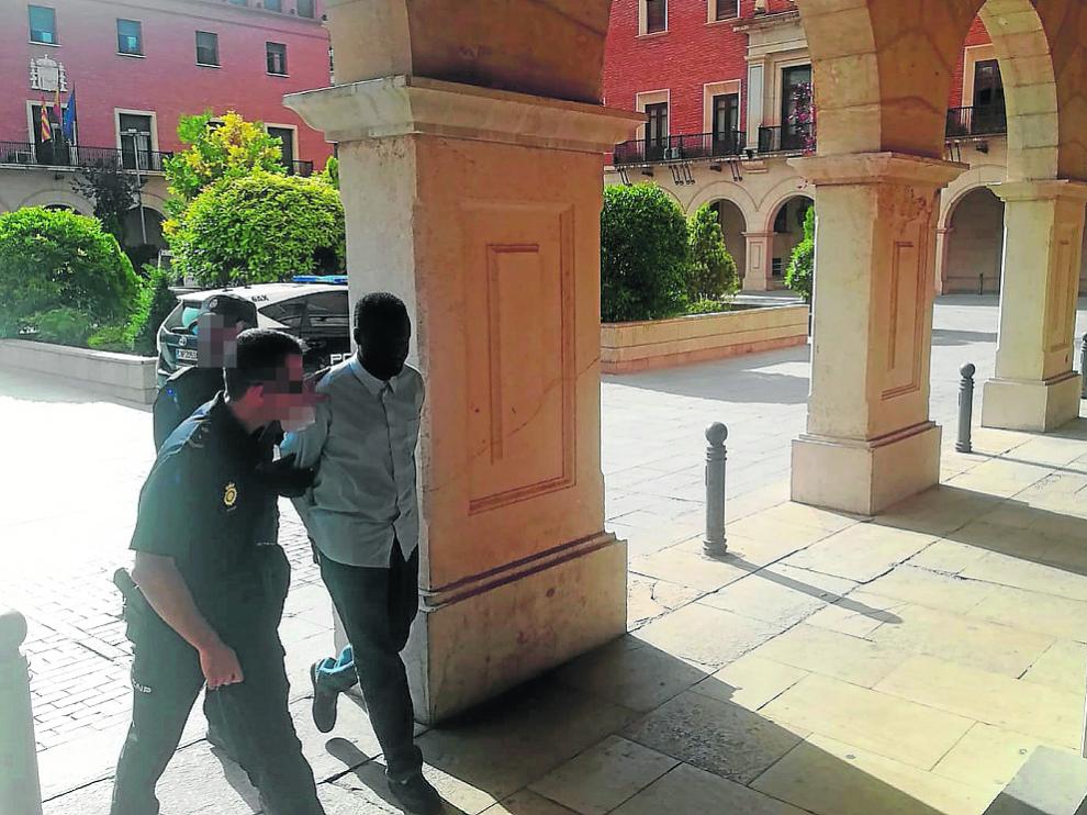 El procesado se dirige al Palacio de Justicia el pasado 24 de julio para ser juzgado.