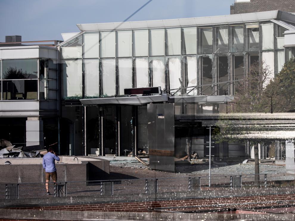 Explosión en la sede de la Agencia Tributaria de Copenhague.