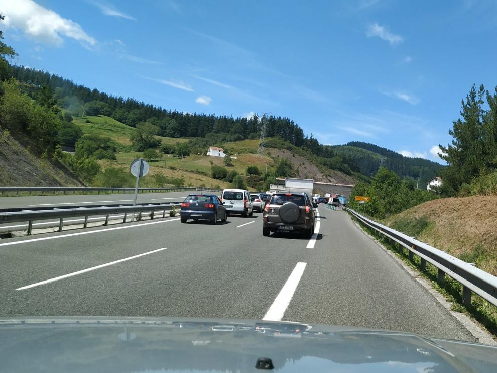 Retenciones debido a la colisión en la autovía A-636.