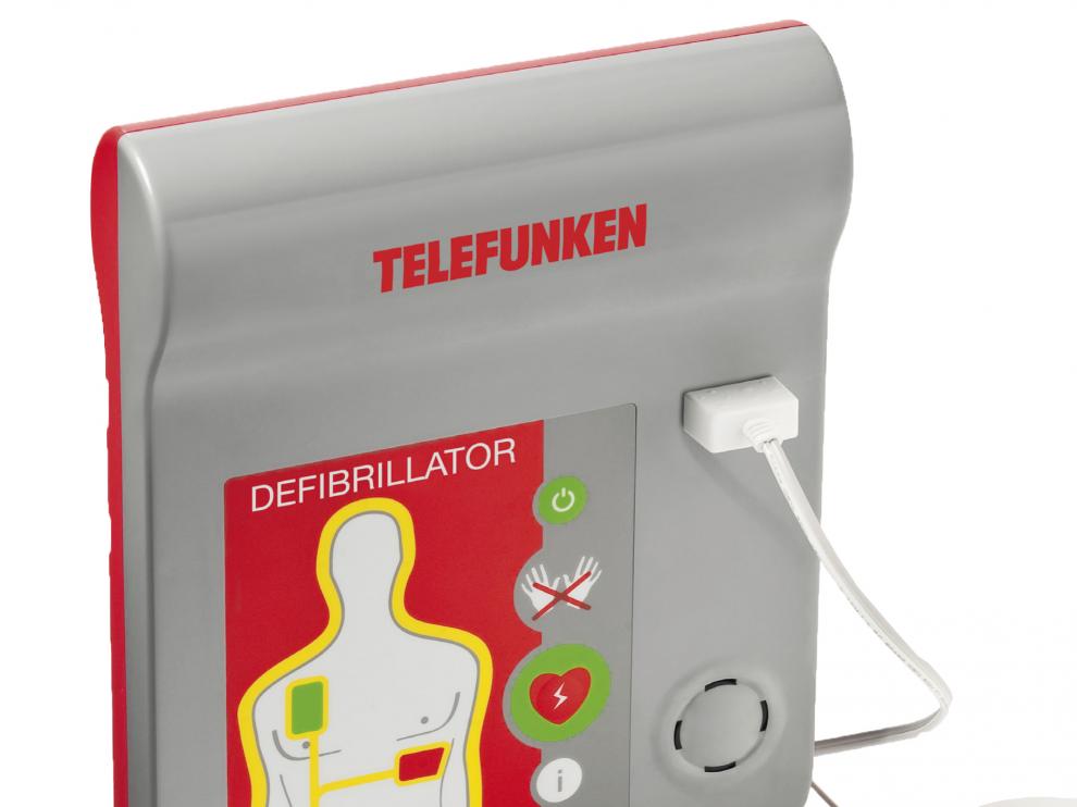 Un desfibrilador de la marca Telefunken.