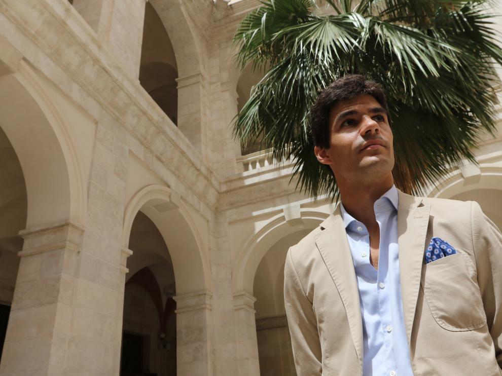 Pablo Aguado, antes de la presentación de la corrida 'picassiana' de Málaga.