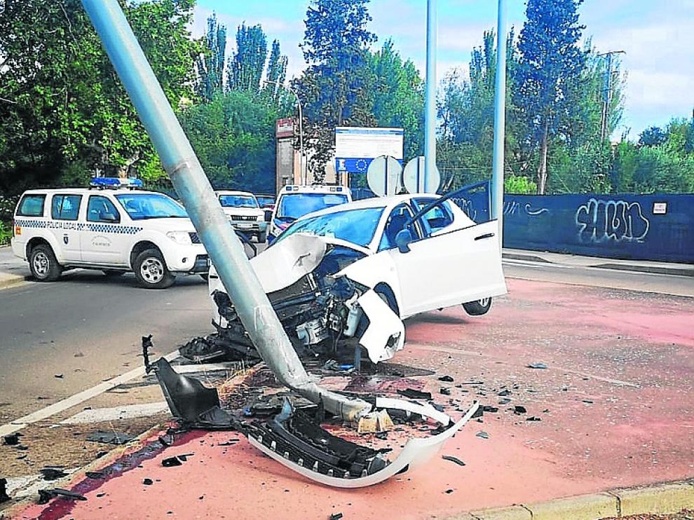 Imagen del vehículo implicado en el accidente.