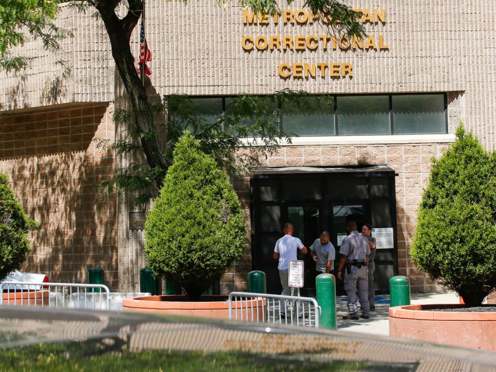 Imagen de la prisión federal de Nueva York en la que apareció muerto Hepstein.
