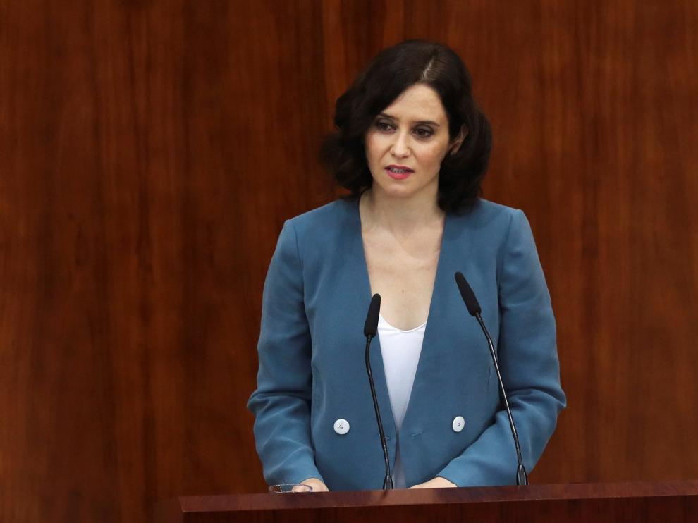 La candidata a la Presidencia de la Comunidad de Madrid, Isabel Díaz Ayuso.