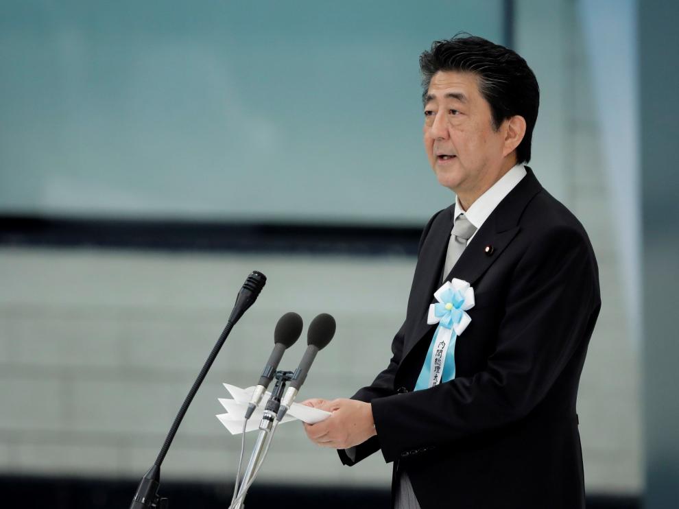 Naruhito en un acto de la II Guerra Mundial celebrado este jueves.