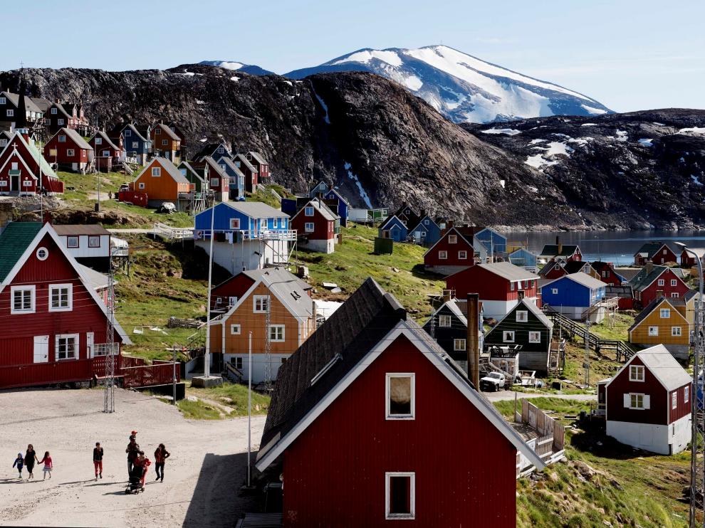 Casas en el municipio de Upernavik, en el oeste de Groenlandia.