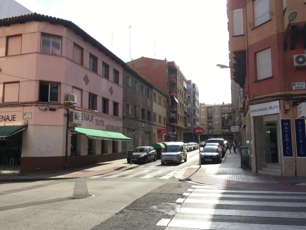 La calle Lastanosa, en el barrio de Las Delicias