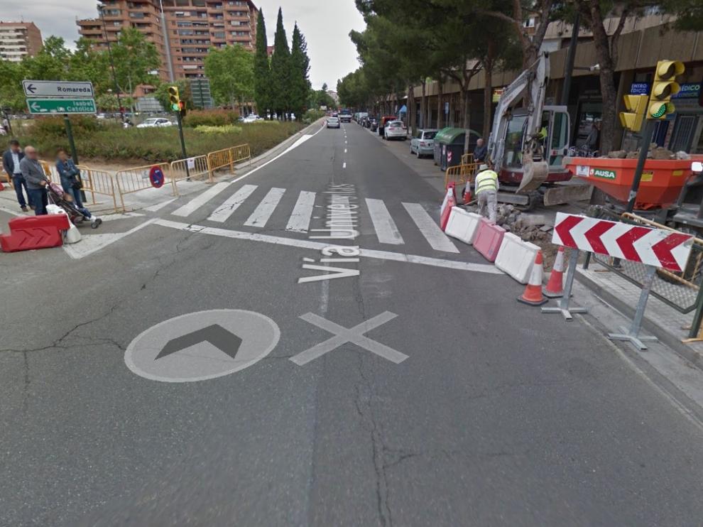 Paso de cebra donde se produjo el accidente.