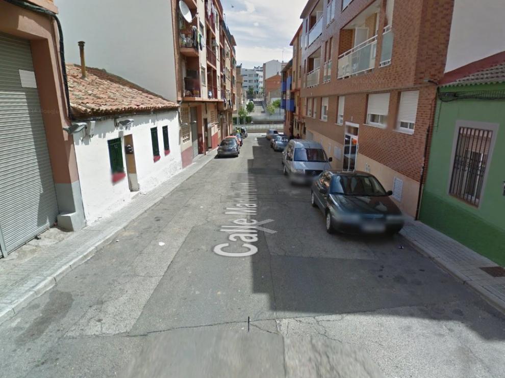 Calle Martín el humano, en el barrio Oliver.