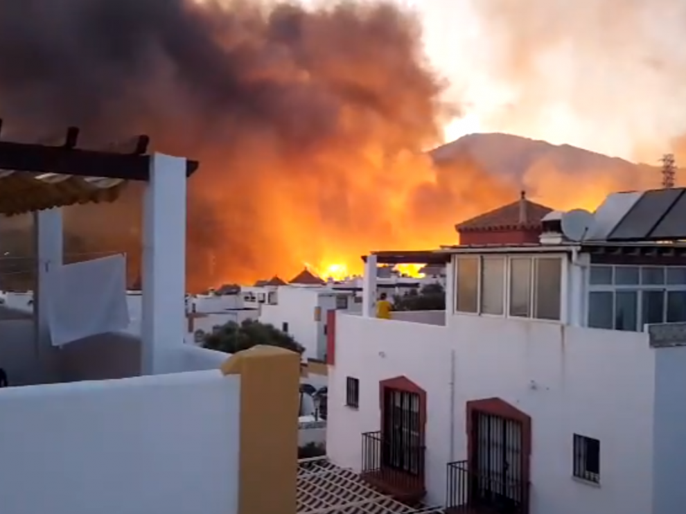 Incendio en Marbella.
